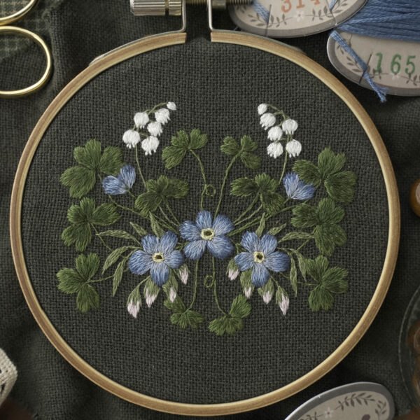 【限量作品】手工刺繡 \ 口金包 \ 春夏植物 - Image 3